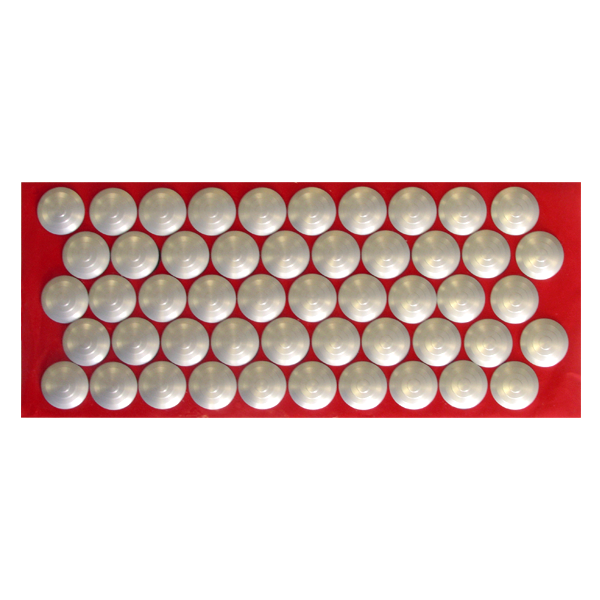 Plot podotactile Dinac Dinaplot Granuo avec adhésif pour sol intérieur - Anthracite - Ø 25 MM - lot de 150 plots