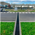 Caniveau béton F300 avec grille nervurée C250 en fonte - 300 x 300 mm - Longueur 1 m - Ulma