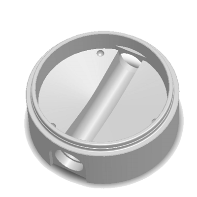 Fond regard EU PRO Ø1000 - Entrée 0° (Passage direct) pour 200 PVC/200 FTE - NF