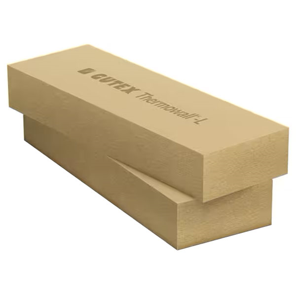 Panneau fibre de bois à crépir pour isolation par l'extérieur - Thermowall-L Gutex - R 3,70 m².k/w - 1200 x 400 mm - ép.145 mm