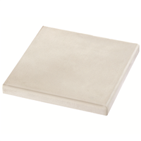 Chapeau de pilier plat en béton lisse Fabemi - 40,0 CM x 40,0 CM - ép. 4,50 CM - Blanc