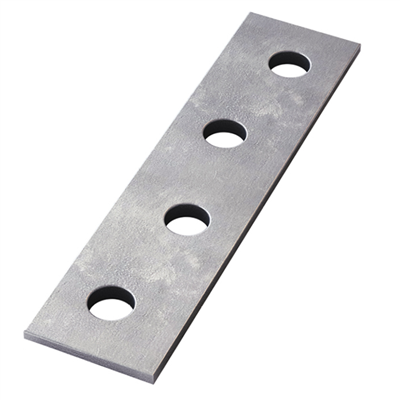 Plaque de liaison pré-percée CQFD - 100 x 15 mm - épaisseur 2 mm - acier zingué