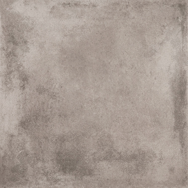 Carrelage intérieur effet terre cuite en grès cérame émaillé - BESSAC - 45 CM x 45 CM - ép. 9,2 MM - Gris