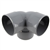 COUDE DOUBLE D'EQUERRE FF 87'30 D.100