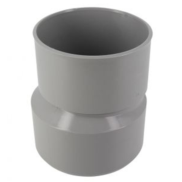 Réduction extérieure excentrée PVC pour évacuation d'eau - mâle/femelle - Ø 125/110 mm