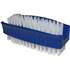 Brosse à ongles double face coloris bleu - fibres nylon - 80 x 40 mm