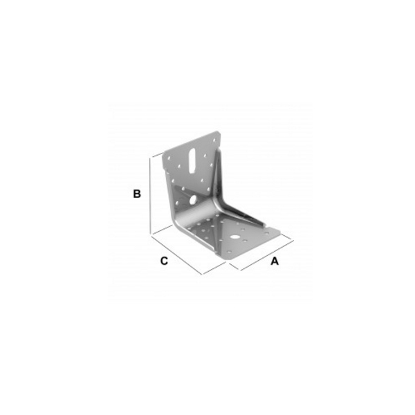 Équerre renforcée ABR en acier galvanisé 100x100x90mm