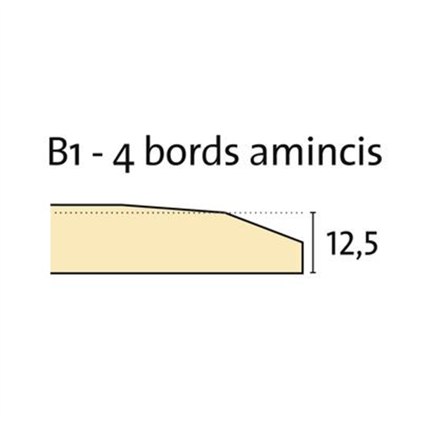 Plafond décoratif et acoustique en plaque de plâtre - Gyptone Activ'Air Quattro 42 - 4 bords amincis - 2,40 M x 1,20 M - 12,5 MM