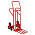 Diable spécial escalier KsTools avec bavette repliable et roues pleines Charge 250 kg