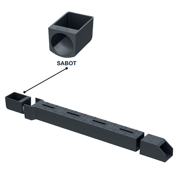 Sabot de gargouille en fonte 185 x 128 mm - hauteur 126 mm - Sortie ∅ 104 mm