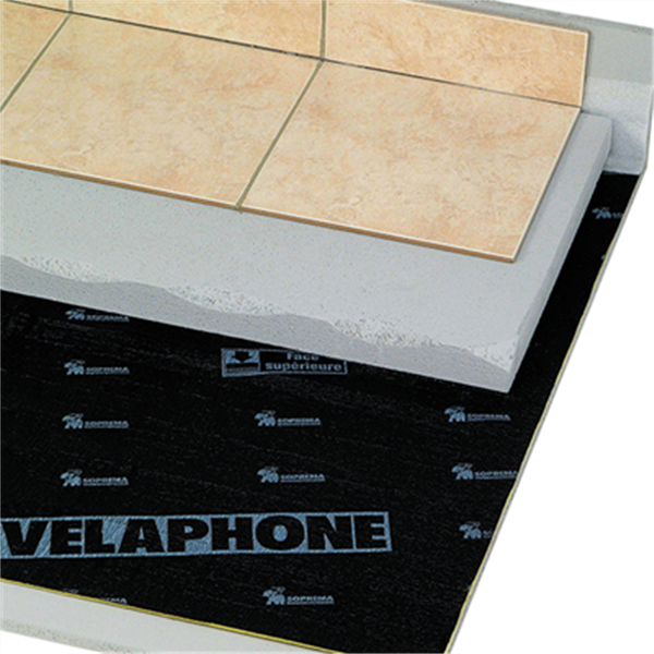 Sous-couche isolante VELAPHONE CONFORT - rouleau 20 Mx1,07 M ép. 2,5 MM