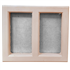 Claustra d'aération en Quartz Terrazo et Marbre avec grille en inox - 215 MM x 190 MM - couleur Provence