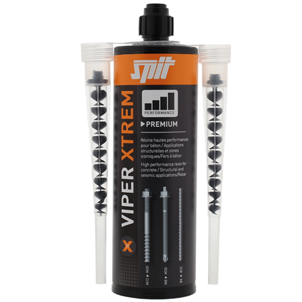 Résine de scellement chimique SPIT VIPER XTREM - cartouche de 410 ml + 2 buses