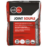 Joint souple gris Edilis - de 4 à 15 mm de largeur - sac de 20 kg