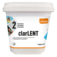 Chlore Lent Galet 250 g. AQUASPHERE 5kg