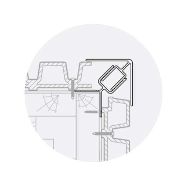 Profil de finition pour angle de bardage Weo - Aluminium - 50 x 50 mm - Longueur 3,00 M - Coloris Teak