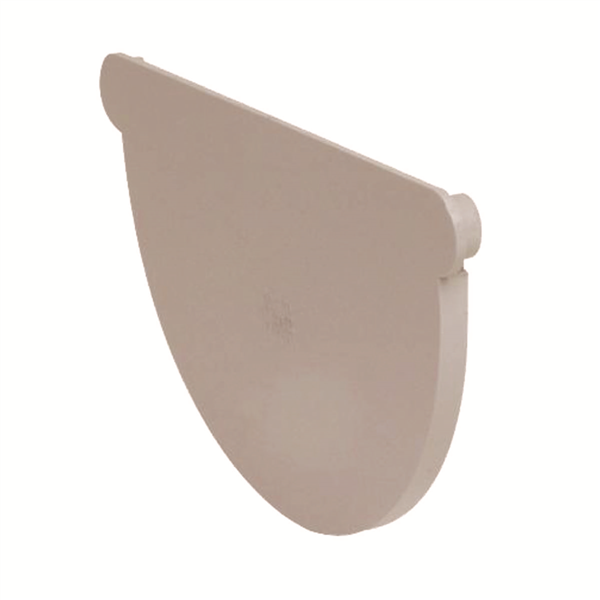 Fond de naissance demi-rond Nicoll pour gouttière - Gauche/Droite - Développé 33 cm - Largeur 173 mm - Techtan - Sable