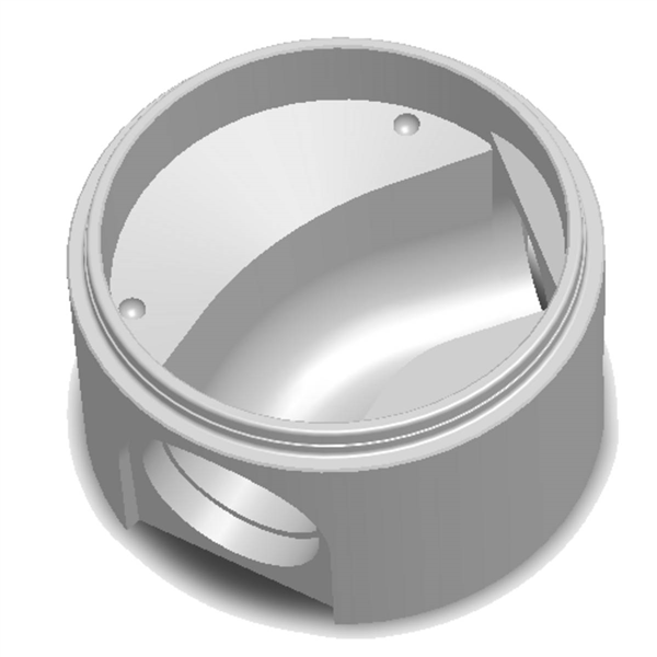Fond de regard EU PRO Ø1000 - Entrée 45° pour 400 PVC / 400 FTE - NF