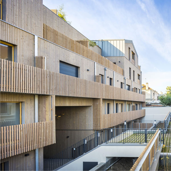 Bardage bois NEW AGE Douglas profil Linéa massif poncé saturateur pré-grisé Sivalbp - Gris 21x125 mm L.4 M