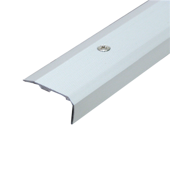 Nez de marche strié à visser Dinac 6V en aluminium - 36 MM x 18,0 MM - longueur 3,00 M