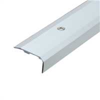 Nez de marche strié à visser Dinac 6V en aluminium - 36 MM x 18,0 MM - longueur 3,00 M