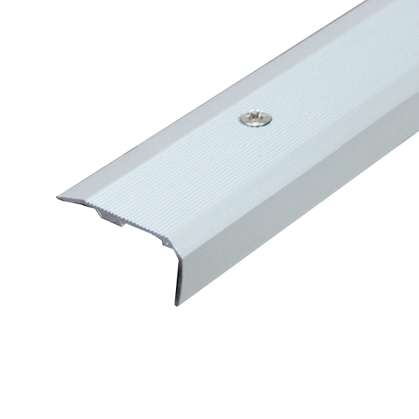 Nez de marche strié à visser Dinac 6V en aluminium - 36 MM x 18,0 MM - longueur 3,00 M