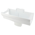 Naissance centrale à dilatation Nicoll NAD289B pour gouttière LG28 - Techtan - tube ovoïde 90 x 56 mm - blanc