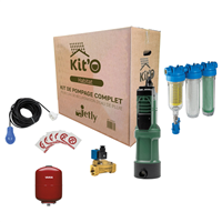Kit de pompage complet Kit'O Habitat pour cuve récupération eau de pluie plastique ou béton