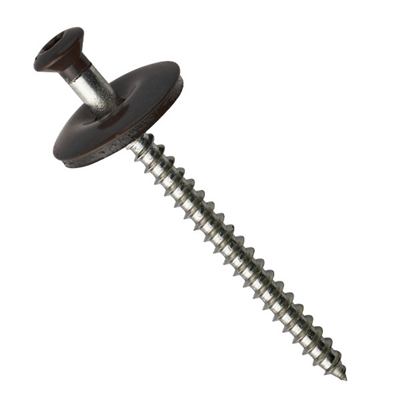 Vis bois inox pour tuile de rive - TGS Torx - Noir RAL9005 - 4,5 MM x 60,0 MM - Boîte de 100