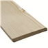 Plinthe en Sapin du Nord brut raboté naturel - à bord rond - 110 MMx12 MM - L.4,20 M