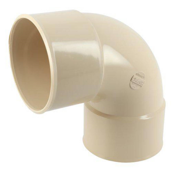 Coude pour tube de descente - Femelle / femelle - Angle 87° - Diamètre 80 mm - PVC - Gris