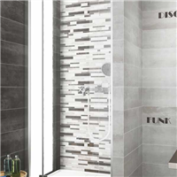 Carrelage imitation carreaux de ciment - Faïence salle de bain - Groove - 50,0 CM x 25,0 CM - ép. 8,70 MM - Décor