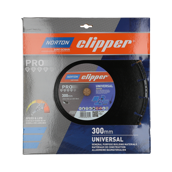 Disque diamant PRO UNIVERSAL DUCTILE - 300x20mm Norton Clipper