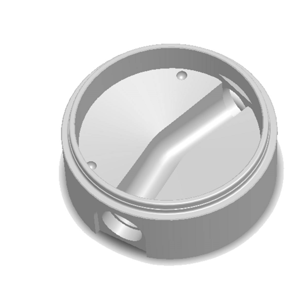 Fond de regard EU PRO Ø1000 - Entrée 22° pour 200 PVC / 200 FTE - NF