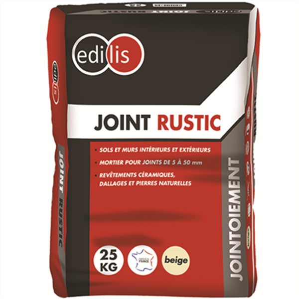 Joint rustic Edilis couleur beige sac de 25 kg