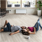 Lame de vinyle rigide à clipser CLIP 55 EDILIS avec sous-couche intégrée pour sol intérieur - Shore - 18 CMx122 CM ép.5.5 MM