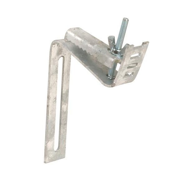 Étrier de fixation de gouttière Nicoll EOALI avec pince type crocodile - acier galvanisé - réglage sur 6 cm