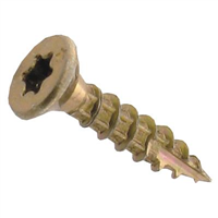 Vis bois Rocket tête fraisée Torx - Acier bichromaté - Filetage total - ⌀ 4,0 mm x 20,0 mm - Boîte de 500