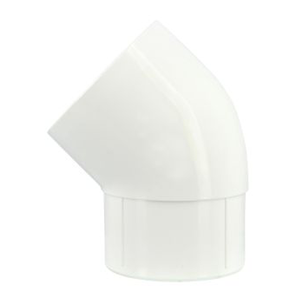 Coude d'évacuation Mâle/Femelle à 45° - CR4GT1B Blanc Nicoll - pour tube de descente de 80 mm