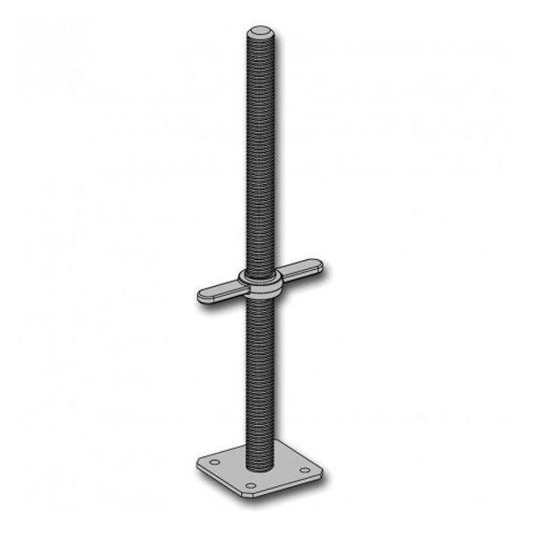 Vérin de niveau pour échafaudage AERIS 45 Altrad - acier galvanisé - hauteur 0,60 m