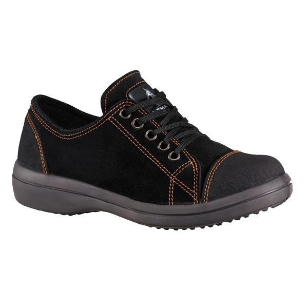 Chaussure de sécurité femme Lemaitre cuir velour vitamine basse noire S3 – Taille 41