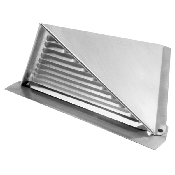 Chatière triangulaire traditionnelle pour couverture en zinc VMZINC CH4T - aspect Naturel