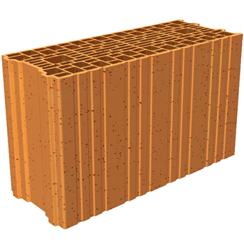 Brique de base Porotherm Grand Format GF T20 Th - RC 80 - R = 1,02 m².K/W - 500,0 MM x 200 MM x 300,0 MM