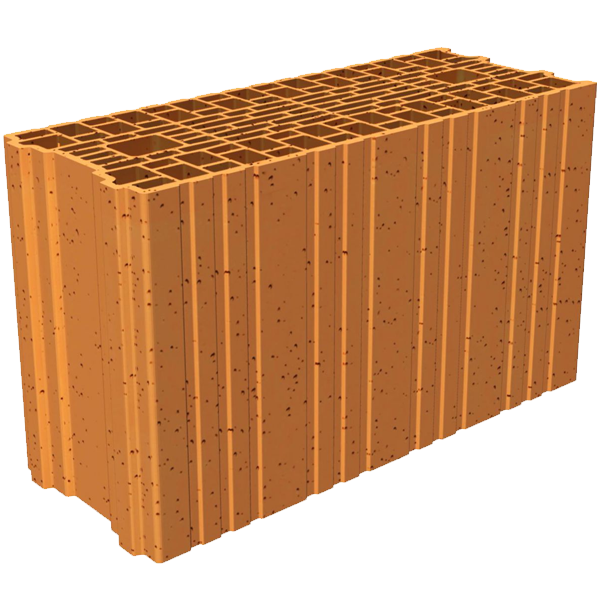 Brique de base Porotherm Grand Format GF T20 Th - RC 80 - R = 1,02 m².K/W - 500,0 MM x 200 MM x 300,0 MM
