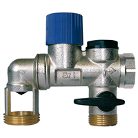 Groupe de Sécurité NF 3/4" à garde d'air coudé - Siège laiton pour eau neutre