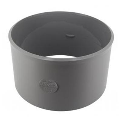 Manchon PVC à coller Femelle/Femelle - diamètre 200 mm - Gris clair