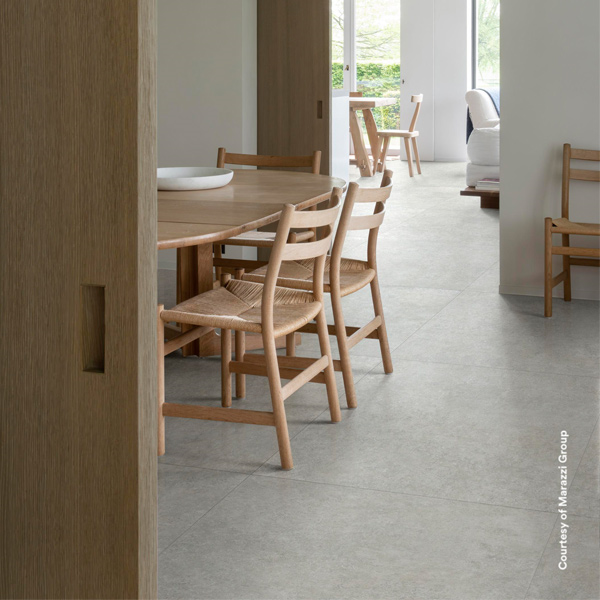 Carrelage intérieur effet pierre en grès cérame rectifié - Tiempo - 60,0 CM x 60,0 CM - ép. 8,50 MM - Grigio