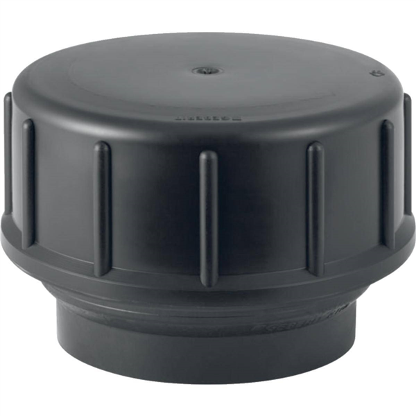 Tubulure filetée Geberit PE avec bouchon à visser: d=40mm, D=6.4cm, H=6.3cm