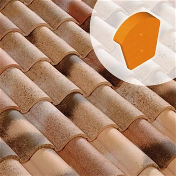 Fronton de faîtière ronde à emboîtement (36XG)