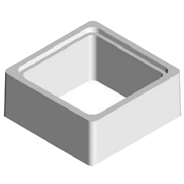 Rehausse en béton pour boîte pluviale à emboîtement RP40 de dimensions intérieures 40x40 CM - hauteur 20 CM